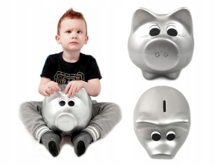 Pepa Pig - Piggy Bank Silver Giant XXXL + Váš nápis