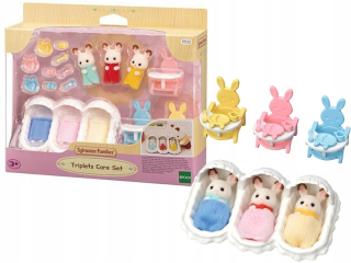 Sylvanian Trojice králikov s čokoládovými ušami 5532