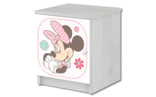Minnie Mouse - Nočná skrinka Disney Baby Boo Bedside Stolové vzory!