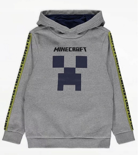 MINECRAFT - Šedá mikina Minecraft George 11-12L Courier