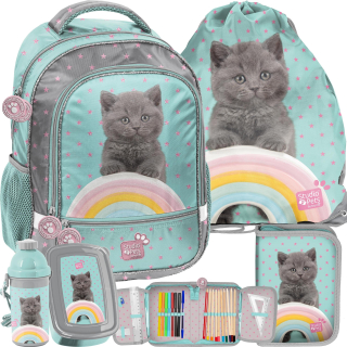Školský batoh, taška - Školské batoh Set Cat Kitty Kitty 5in1 Paso