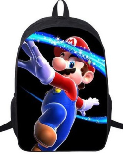 Super Mario - Školský batoh s anime rozprávkou Mario Bross 3D