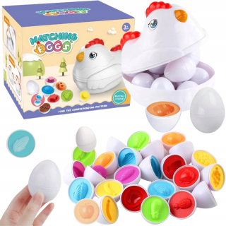 Puzzle na triedič vajíčok Montessori písmená DF26