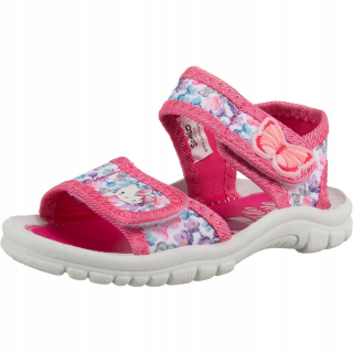 HELLO KITTY Sandále topánky suchý zips papuče ružová 25