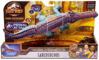 Jurský svet - Sarcosuchus Park Jurassic Dinosaurus Hnutie Animatroni