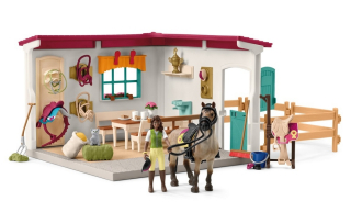 Schleich Horse Club - Sedliarsky set s koňom, figúrkou dievčaťa a príslušenstvom 42591