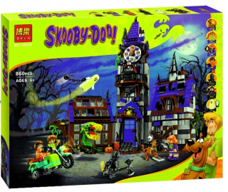 Scooby Doo - Scooby Doo blokuje tajomný dwór mega set bela
