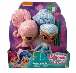 Shimmer a Shine Súprava na Maľovanie Plyšových Bábik