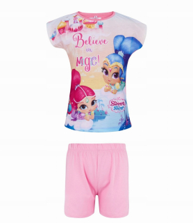 Shimmer a Shine - Shimmer a lesk pyžamá s krátkym rukávom dievča 116