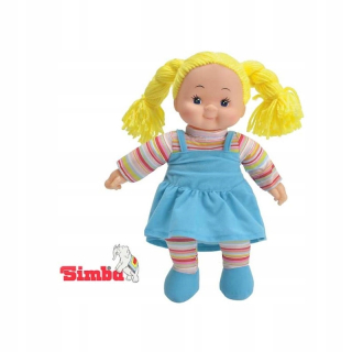 STEFFI bábika - Simba puzzle bábika koberec modré šaty