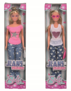 STEFFI bábika - Simba - Steffi bábika Jeans Fashion, 2 Typy