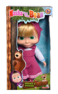 Máša a medveď - Simba: Masha a Bear - Chuckling Doll 30 cm