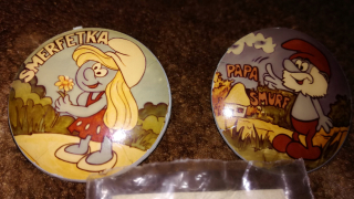 Šmolkovia - Tlačidlá Smurfs -Mix PRL