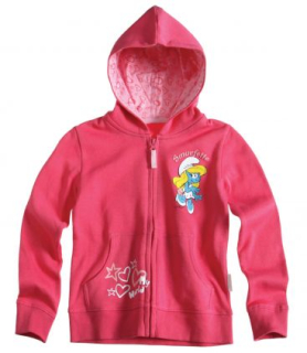 Šmolkovia - Smurfs Dievčatá Mikina Veľkosť.140 / 146 cm Ruže