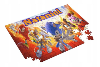 SONIC hračky - Sonic Puzzle 252 Prvky Názov Text pre darček