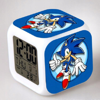 SONIC hračky - Sonic The Hedgehog Budík LED chvosty Mi biela