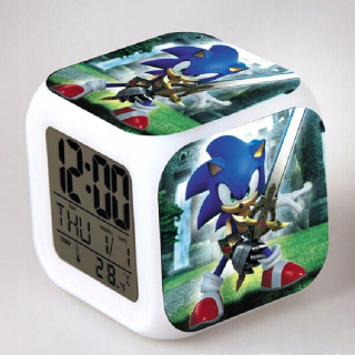 SONIC hračky - Sonic The Hedgehog Budík LED chvosty Mi Pink