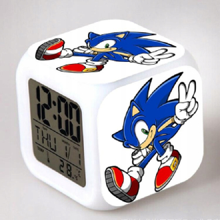 SONIC hračky - Sonic The Hedgehog Budík LED chvosty slivky