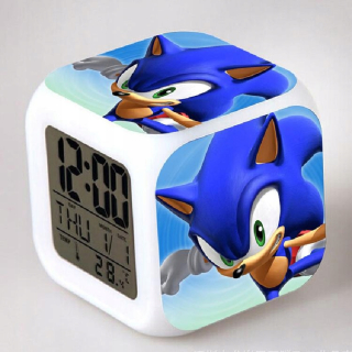 SONIC hračky - Sonic The Hedgehog Budík LED chvosty Bronz