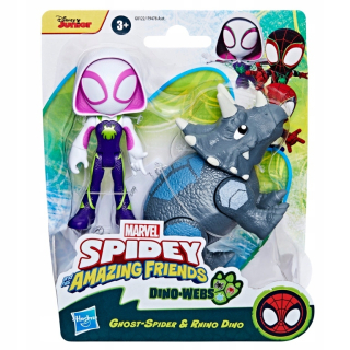 Spider-Man Spidey Dino-Webs Sada figúr Ghost-Spider a Rhino Dino Hasbro G0122