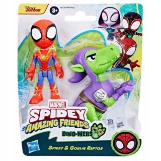 Spider-Man Spidey Dino-Webs Sada figúr Spidey a Goblin Raptor Hasbro G0120