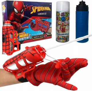 ✔️Spiderman rukavica s odpaľovačom siete alebo vody