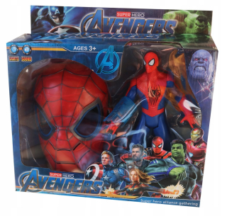 SPIDERMAN - Spiderman Launcher Mask Figurine LED DONE