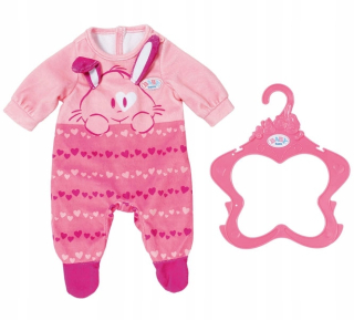 STEFFI bábika - Rompers pre dieťa narodené 43 cm bábiku v ružovej farbe