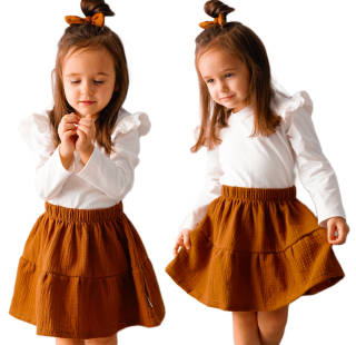 Minnie Mouse - Minnie Muślin Sukňa - 128 Caramel - Baya