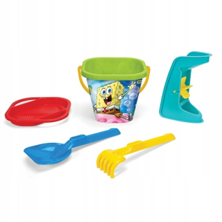 Spongebob - Spongebob sada pre piesok 5 el. Bucket Grabki