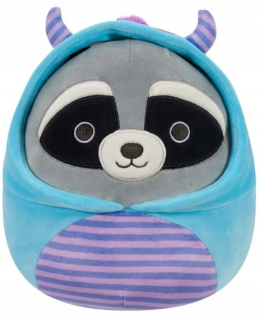 Plyš Squishmallows Rocky Raccoon v kostýme príšery, 19 cm