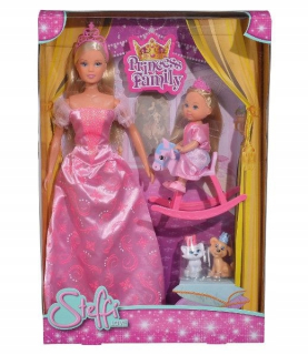 STEFFI bábika - Steffi a Evi kráľovná s princeznou