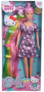HELLO KITTY Steffi bábika ahoj kitty veľmi dlhé vlasy