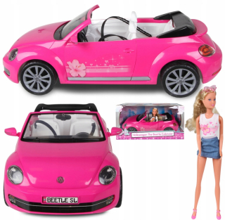 STEFFI bábika - Steffi v Cabriolet VW Beetle 29cm 573-3353