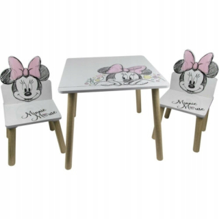 Minnie Mouse - Minnie Tabuľka pre deti Tabuľka + 1 Kreslo