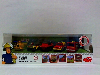 Požiarnik Sam  - Fireman Sam 5-PAK Vozidlá 309-4002