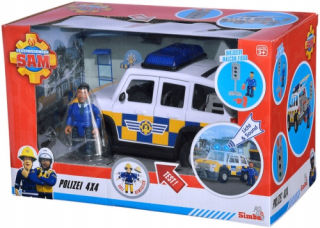 Požiarnik Sam  - Hasič sam. Polícia Jeep s Malcolm