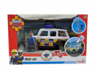 Požiarnik Sam  - Hasič Sam Polícia Jeep s obrázkom