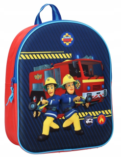 Požiarnik Sam - Firefighter Alone Car Backpack Backpack pre materskú školu 3d