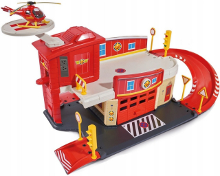 Požiarnik Sam  - Hasič Sam Fire Station Die-cast + Helicopter