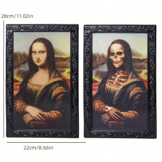Strašidelný, 3D, pohybom aktivovaný halloweensky fotorámik - ideálny pre strašidelný dom