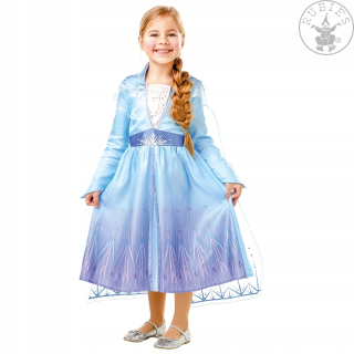 Elsa Frozen - Šaty ELSA mrazené 2 krajiny ľadových rubínov 7-9 rokov