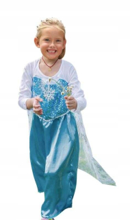 Elsa Frozen - Oblečenie Disguise Elsa Land of Ice šaty L 6-8 rokov