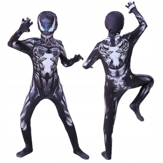 SPIDERMAN - Spider-Man Venom kostým Cosplay kostým deti 150