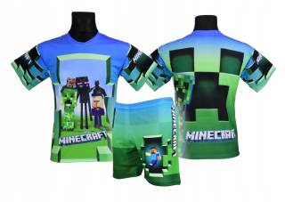 MINECRAFT - Šaty Shirt Shorts Minecraft MN 2 Veľkosť 140