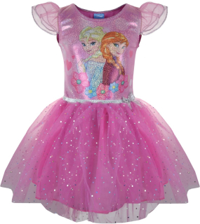 Elsa Frozen - Ľadové pozemné šaty Tolle Laser Pink 116