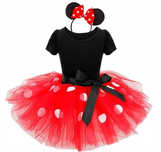 Minnie Mouse - Šaty karneval kostýmová myš Minnie 74-80 cm