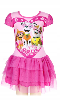 PAW Patrol - Šaty Bavlna Tull Dog Patrol Skye 128 8 rokov