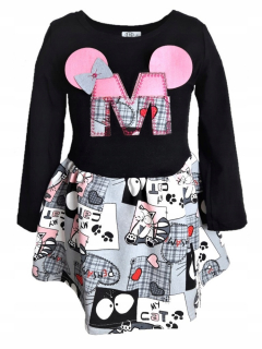 Minnie Mouse - Šaty s dlhým rukávom 122