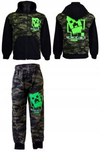 MINECRAFT - Super Dres Minecraft Mero Mikina + nohavice 122